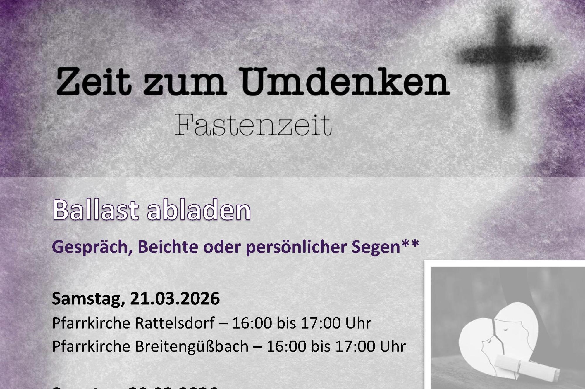 Beichte 2026 - Fastenzeit